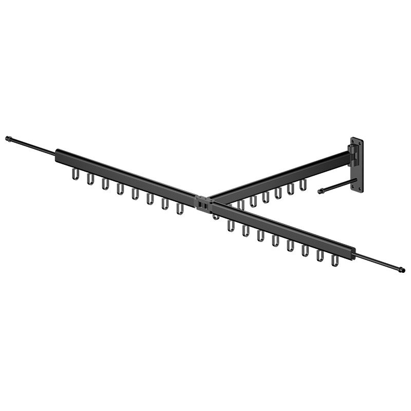 Wall Mounted Clothesline Hangers Racks Folding Clothes Hanger Retractable Aluminum Alloy Cloth Hanging Drying Rack