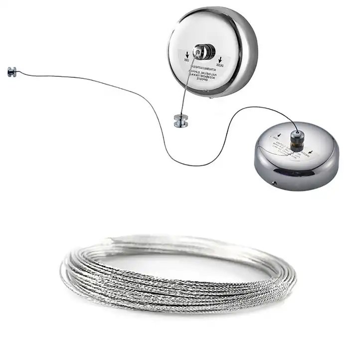 Telescopic Stainless String Wall Hanging Clothesline Hotel Retractable Clothes Dryer Hanger Hanging Clothes Line