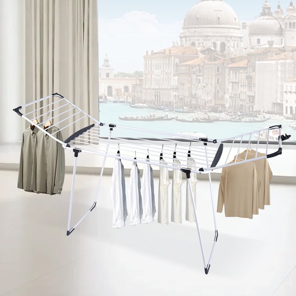 New Style Extendable Balcony Cloth Dryer Rack Clothing Drying Rack For Laundry