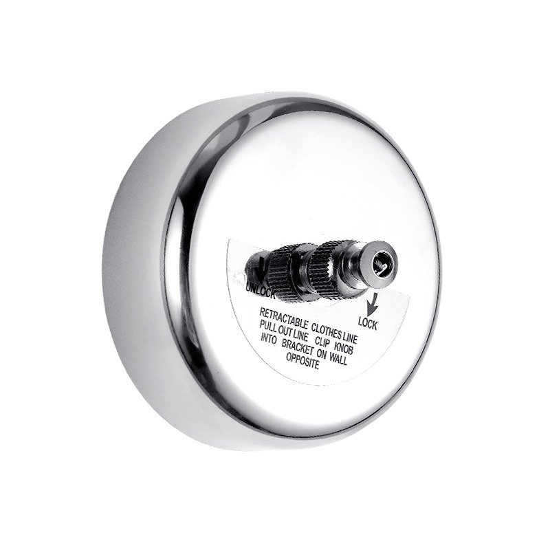 Stainless Steel Indoor Retractable Clothesline with Flexible Pulley Wall-mounted Clothing Rack Includes Metal Components