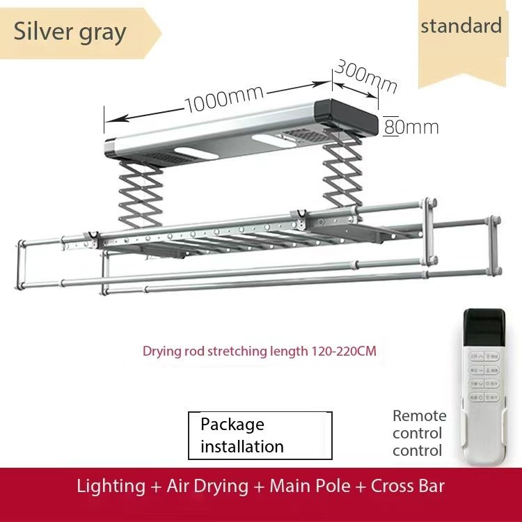 2024 New Intelligent WiFi Controlled Home Electric Lift Dryer Multifunction Balcony Retractable Clothesline Android Smart Home