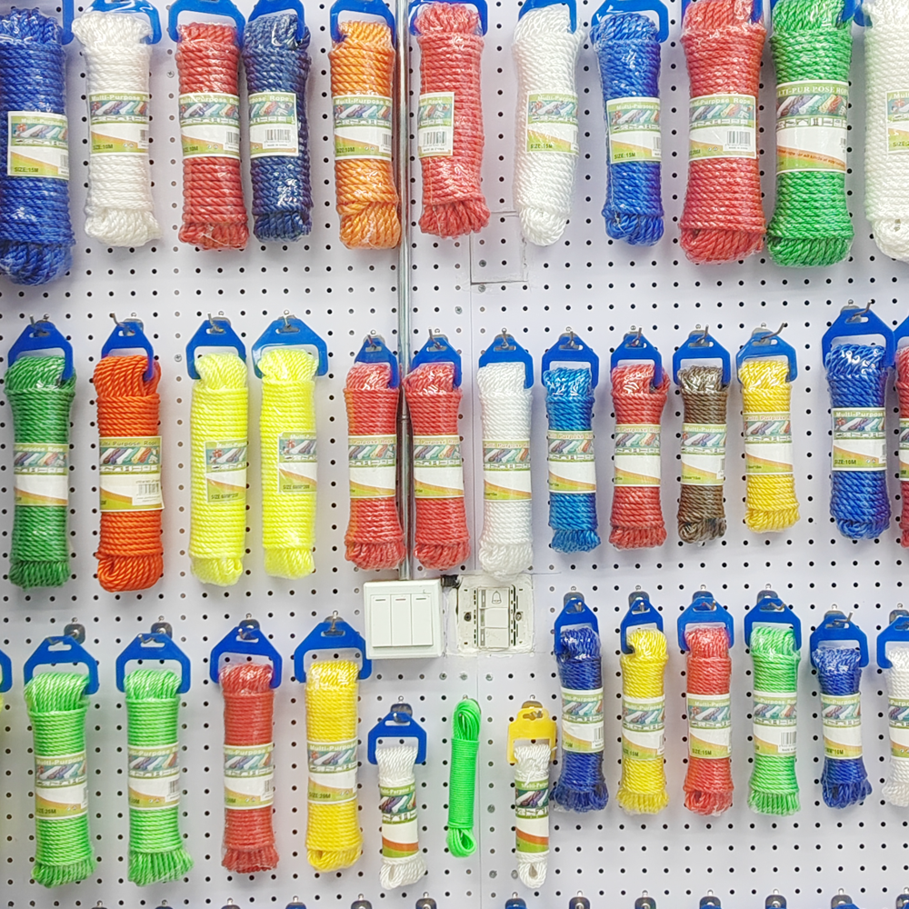 Plastic Nylon Rope Clothesline Home Decorative Woven Handmade Bundled Outdoor Color Silk Round Wire Rope Factory Outlet
