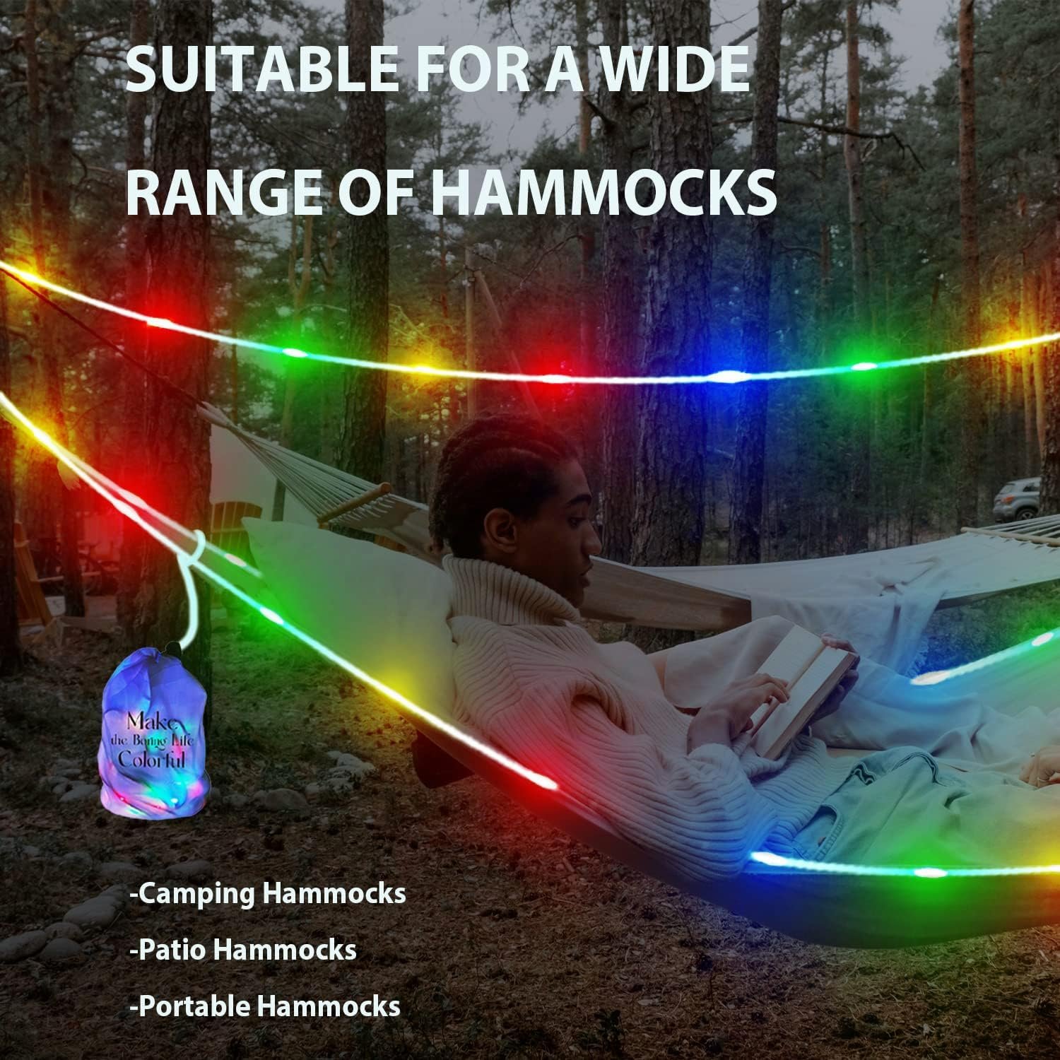 USB string light Multi Outdoor Hanging Rope light Portable Travel Clothesline Cord,Camping Retractable Telescopic Clothesline