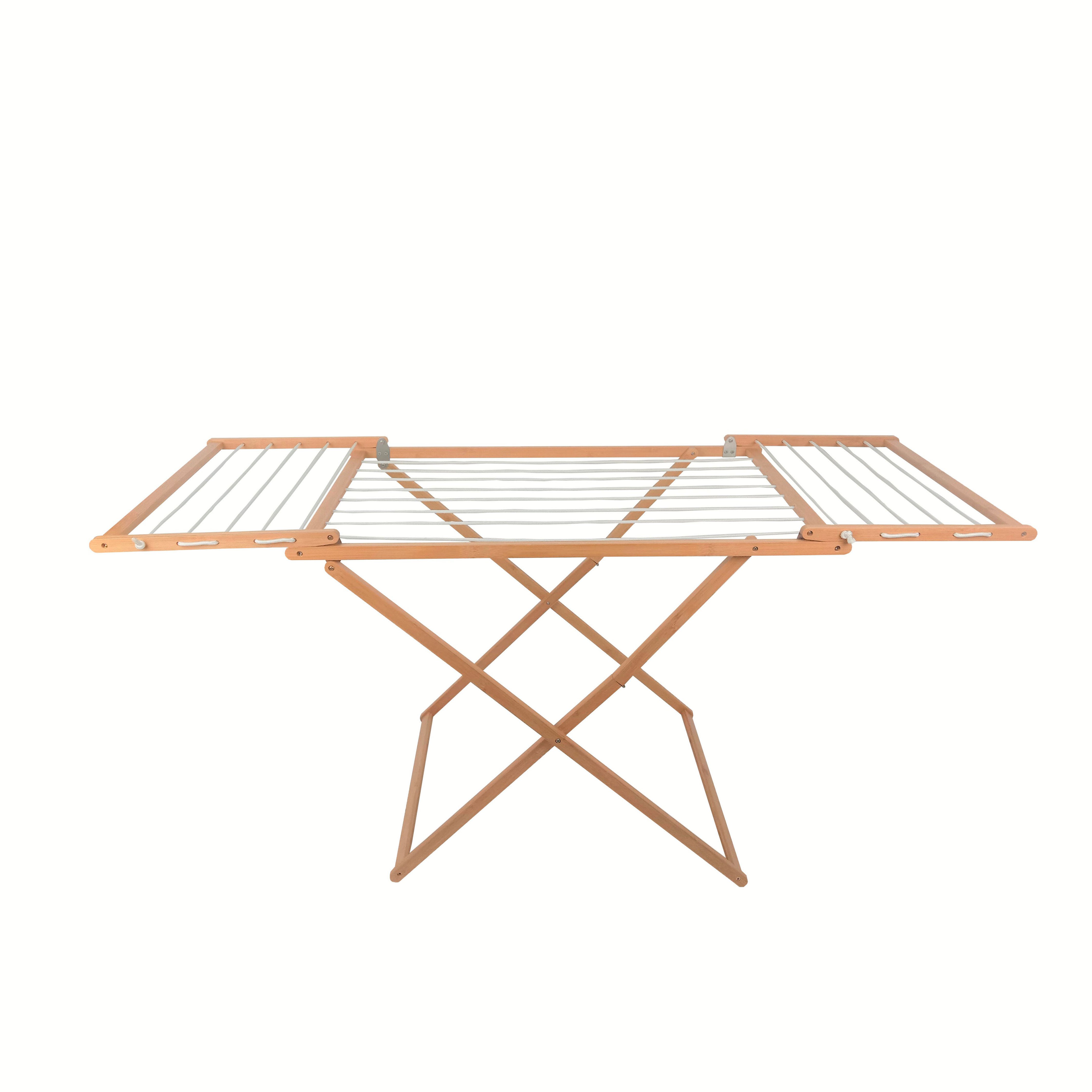 Bamboo Wood Foldaway Clothesline bamboo towel rack bamboo drying rack