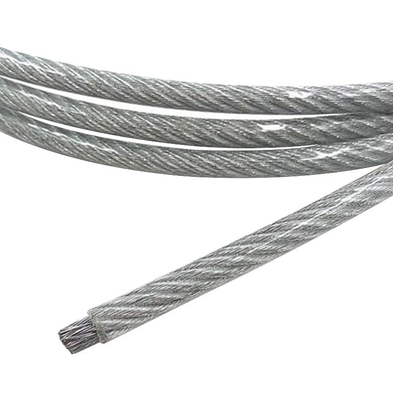 6*7 6*19 1.2mm 1.5mm 1.8mm galvanised pvc coated steel wire rope manufacturer