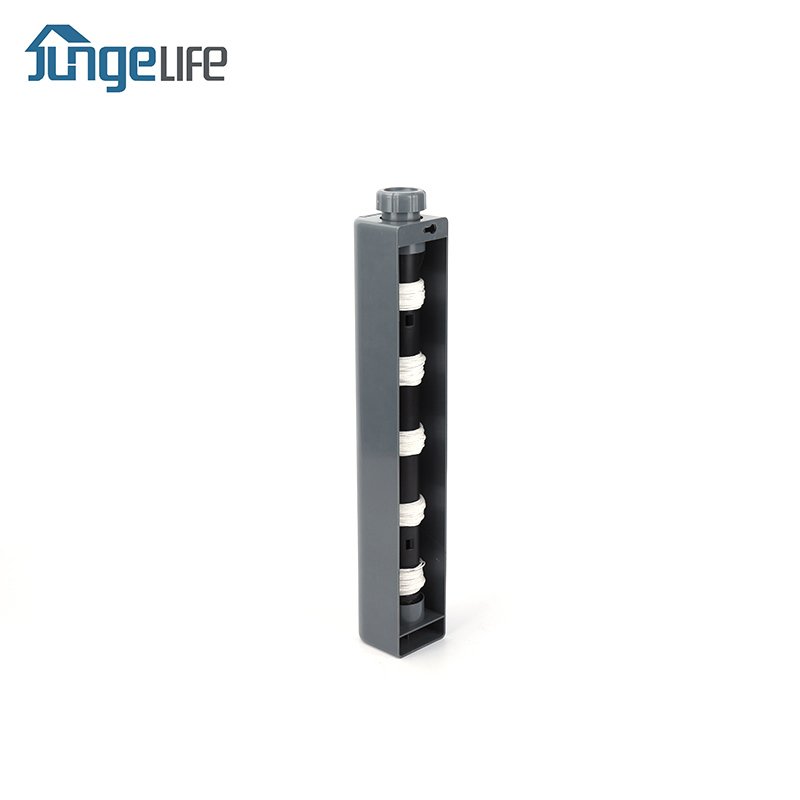 convenient home-using 5 line 21 meters wall mounted plastic retractable polyester clothesline