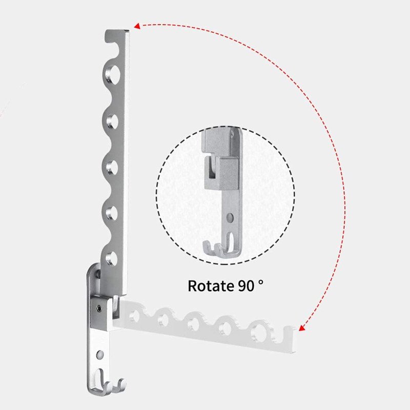 Manufacturers Wholesale Single Pole Drying Clothes Rack Simple Wall Mounted Clothesline Bedroom Drying Rack