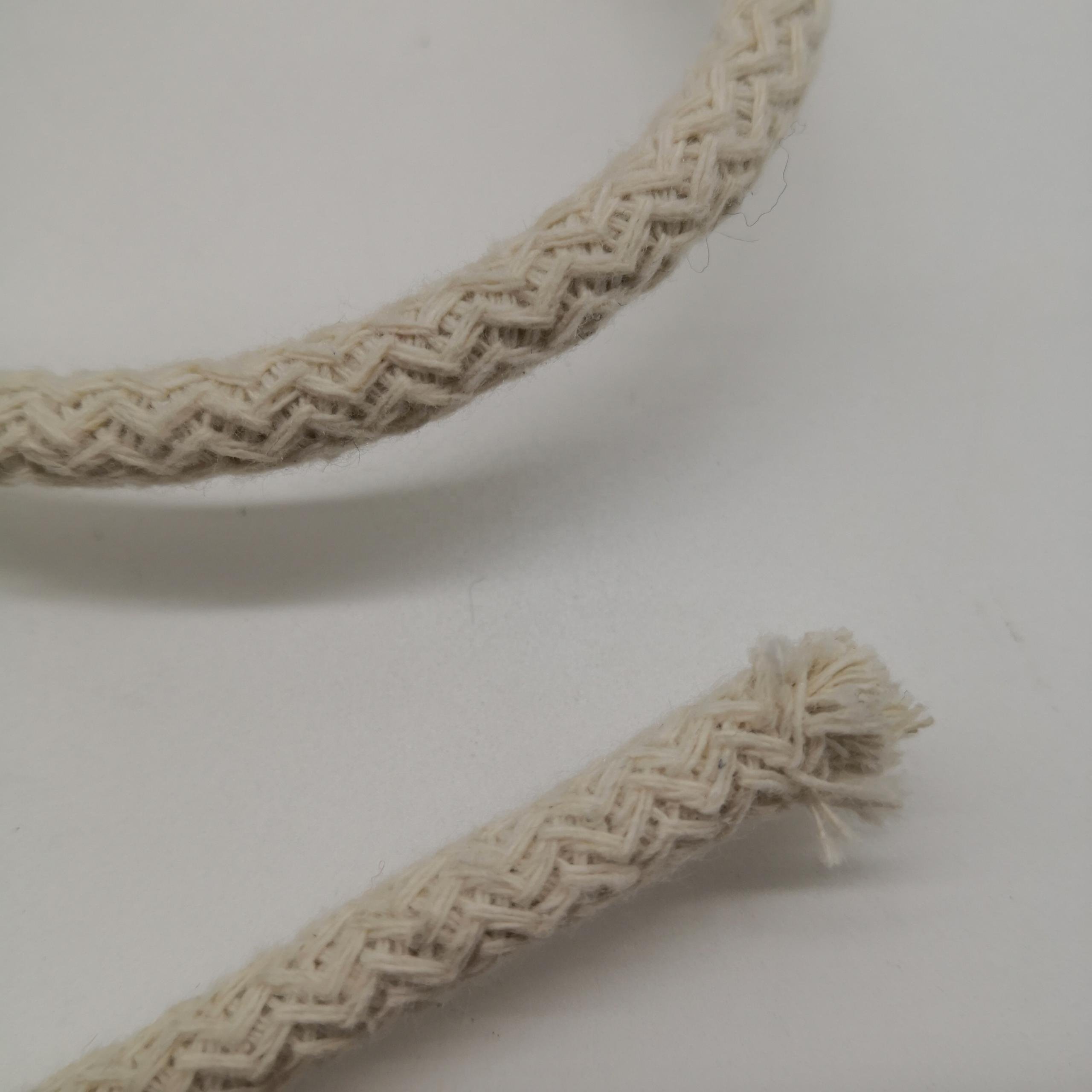 Factory Price Cotton Macrame Rope 7mm Wholesale Natural 100% For Diy and Decoration