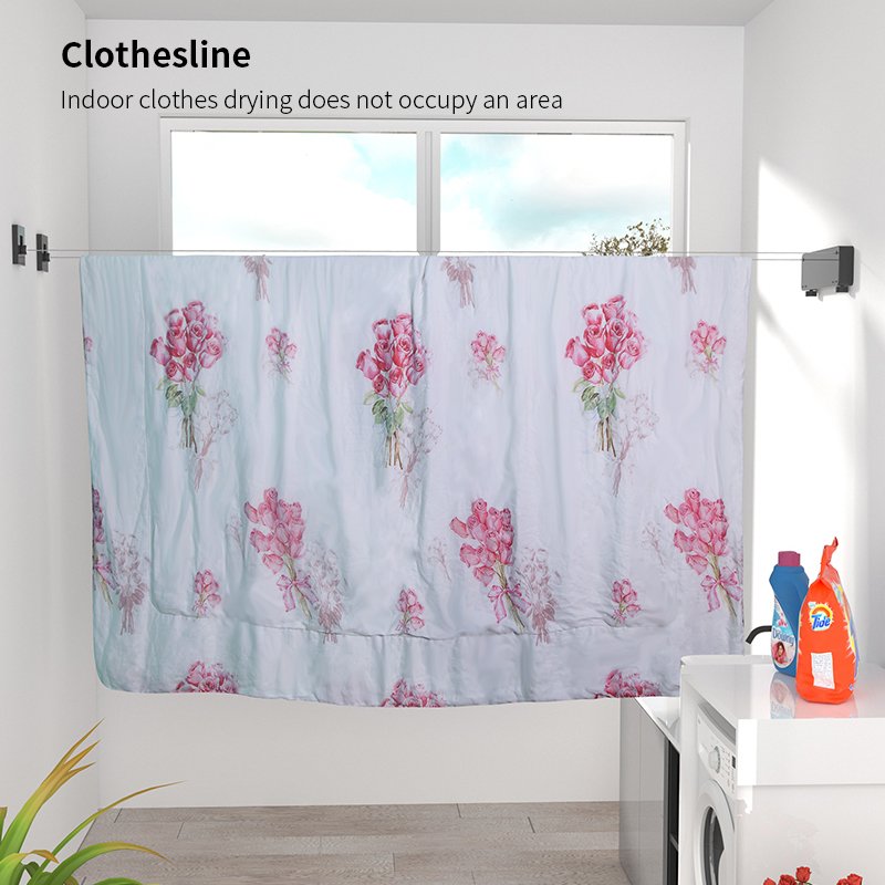 Stanles Steel Wall Drying Rack Yafei7109 Dry Cloth Line Laundry Clothes Drying Washingline