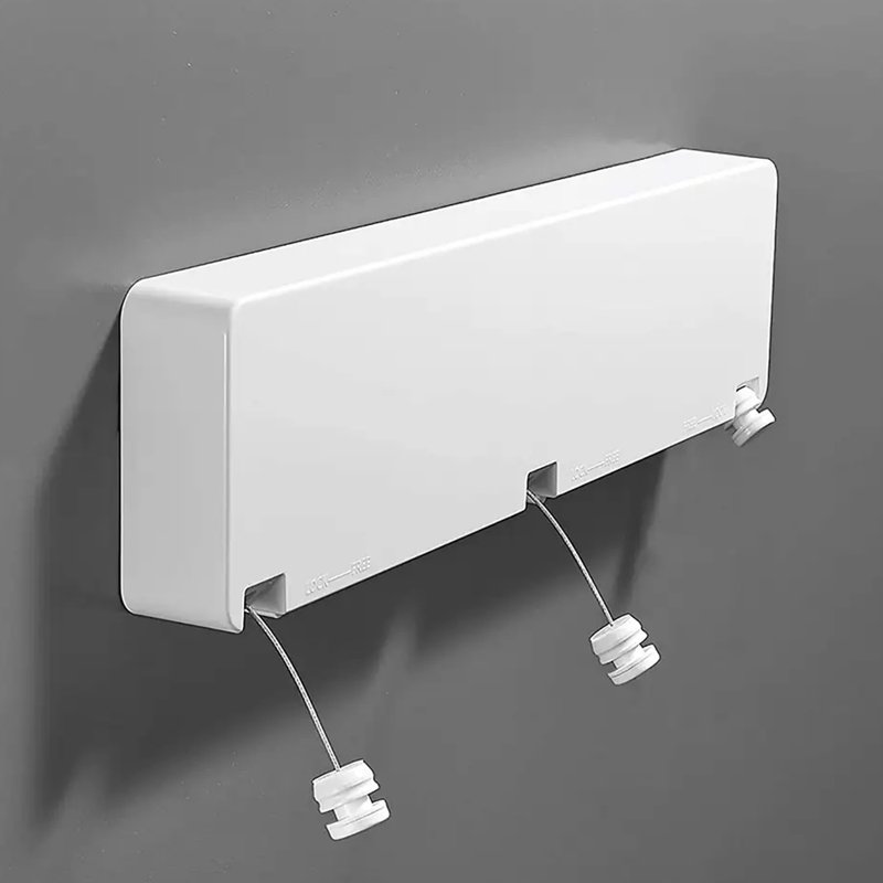 triple Stainless Steel Square Space Saving Wholesale Retractable Clothing Clothesline Laundry Room Support