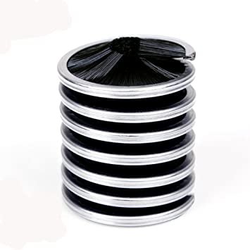 roller rope brush Climbing Rock Rope Chip Brushes Cleaning Roller Spring Brush with Steel or Nylon Bristle