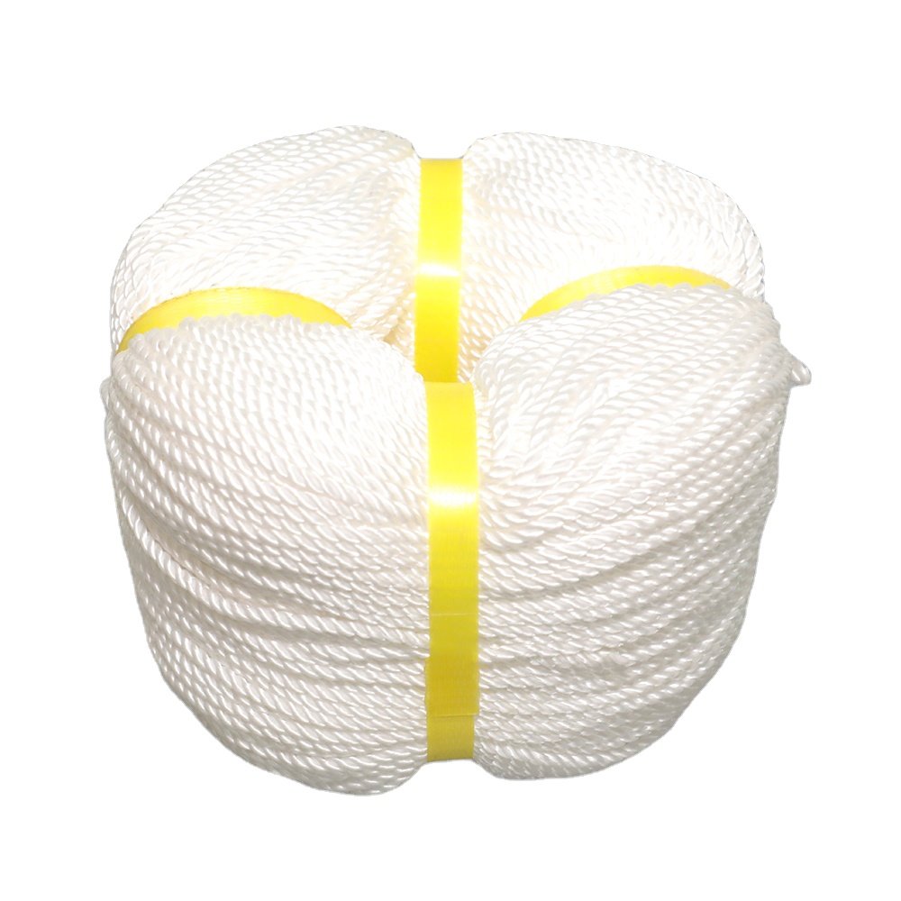 YILIYUAN factory ce certificate polipropylen rope 12mm 3 strand yellow pp rope