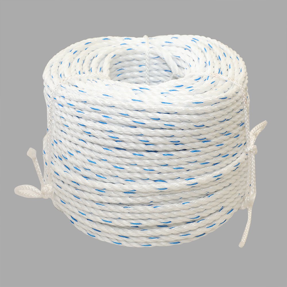 YILIYUAN factory ce certificate polipropylen rope 12mm 3 strand yellow pp rope