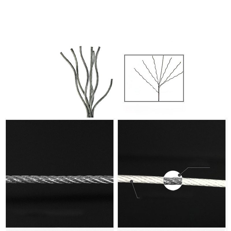 DS2508 Wall Mounted Stainless Steel Clotheslines For Outside Clothes Line Indoor Clothes Drying Line Retractable Laundry Line