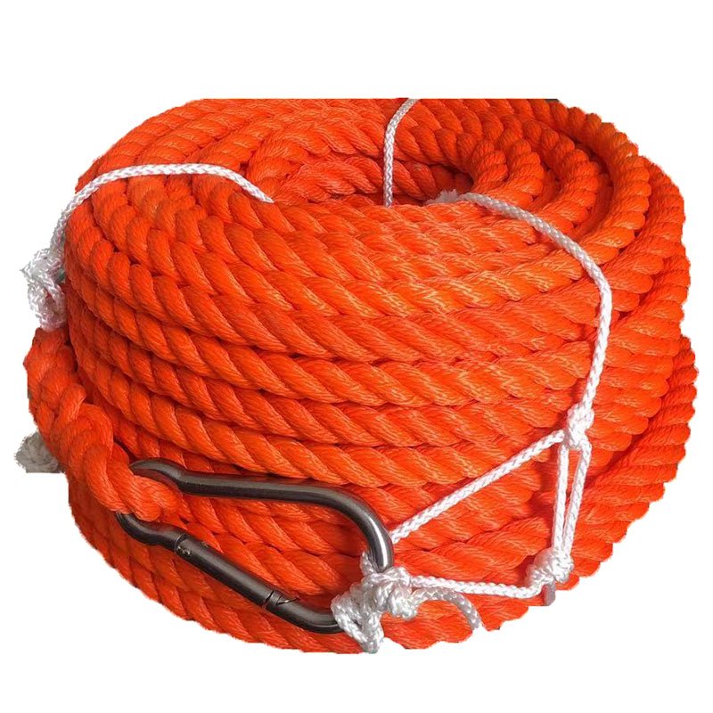 twisted HDPE rope