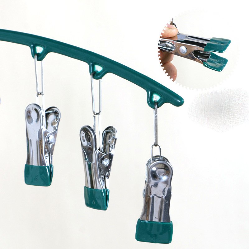 Sock hanger storage Space saving non-slip fixed clip sock hanger clothesline storage hanger