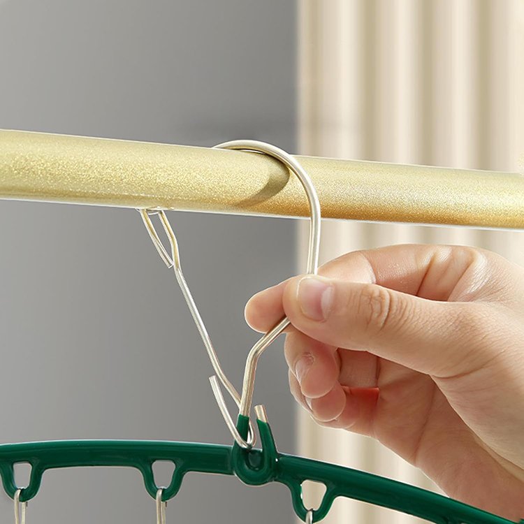 Sock hanger storage Space saving non-slip fixed clip sock hanger clothesline storage hanger