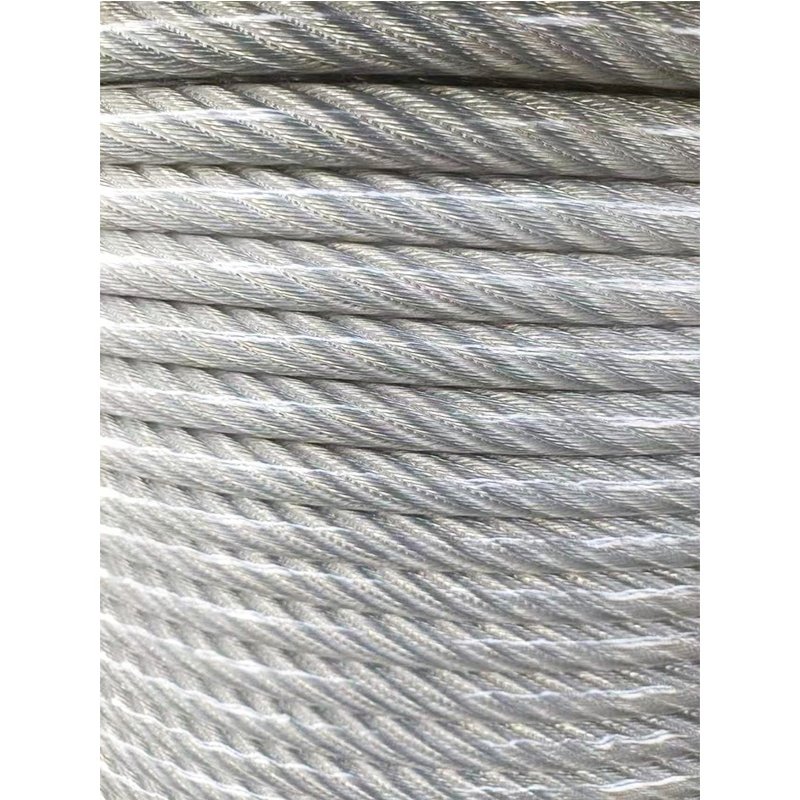 Guangdong factory for SS304 316 stainless steel 7*19 8mm to 10mm PVC coated cable wire rope