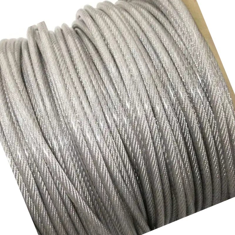 Guangdong factory for SS304 316 stainless steel 7*19 8mm to 10mm PVC coated cable wire rope