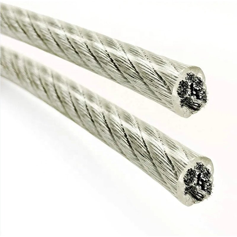 Guangdong factory for SS304 316 stainless steel 7*19 8mm to 10mm PVC coated cable wire rope
