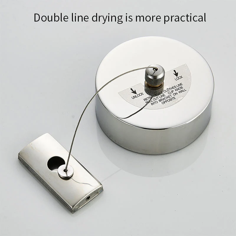 Factory Processing Customization Of Retractable Clothesline Stainless Steel Hanging Clothes Line Drying Rack