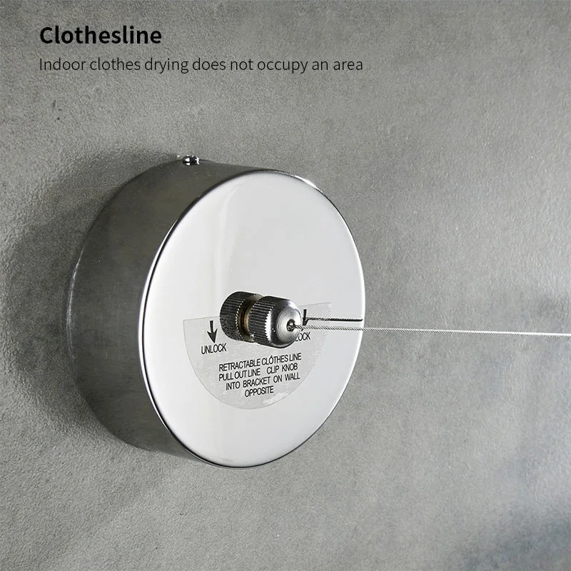 Factory Processing Customization Of Retractable Clothesline Stainless Steel Hanging Clothes Line Drying Rack