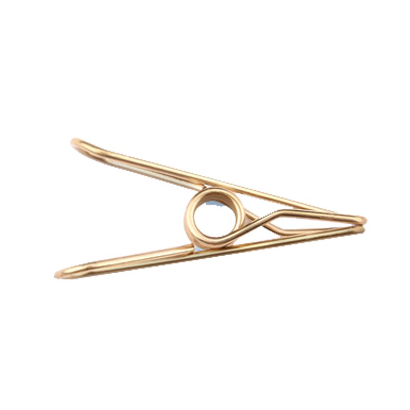 Gold Heavy Duty Stainless Steel Wire Clothes Pins Laundry Clips for Clothesline Hanging Clothes Outdoor Travel Camping
