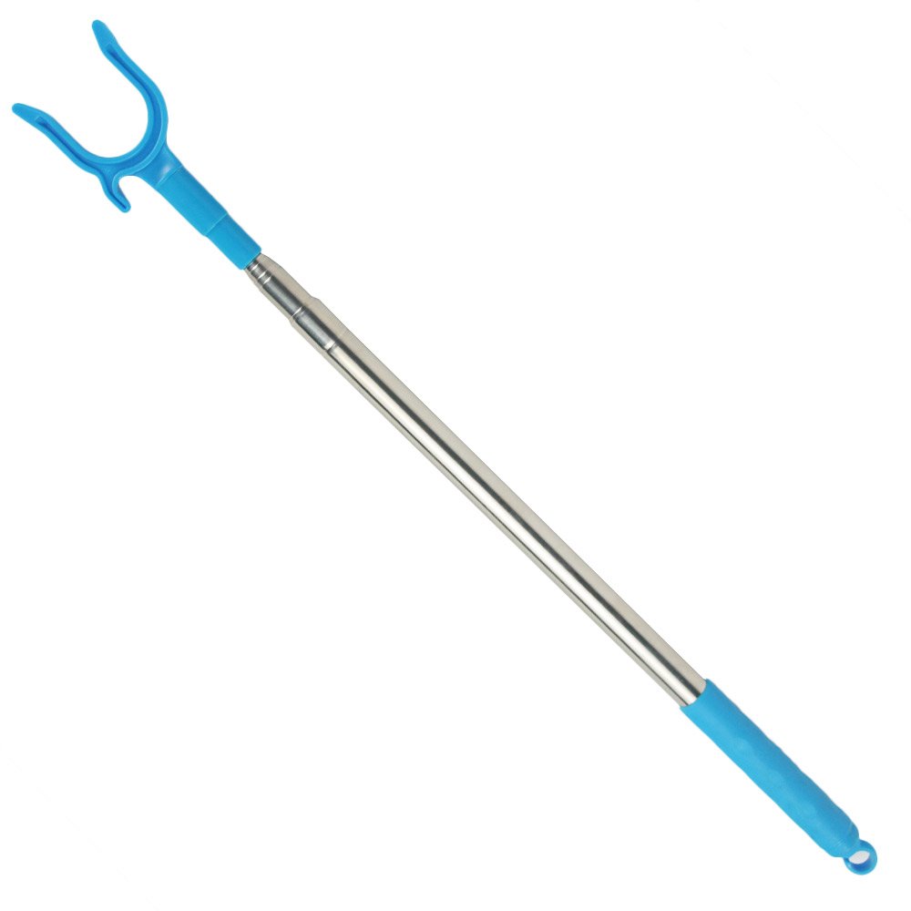 Household Durable Adjustable Telescopic Clothes Fork Plastic Laundry Using Clothes Hanging Pole