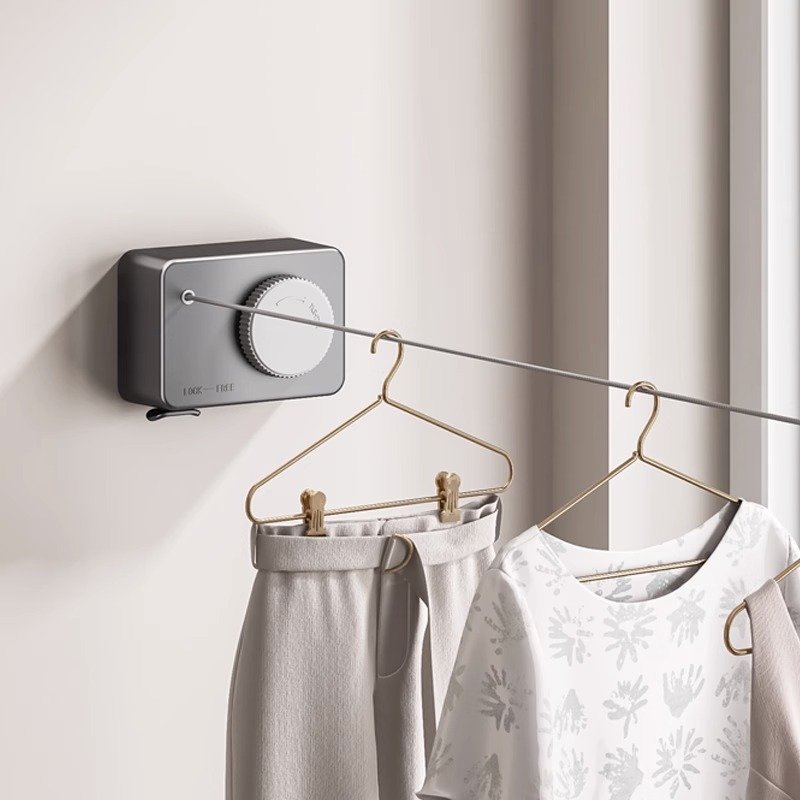 OWNSWING Retractable Clothesline Portable Heavy Duty Indoor and Outdoor Washing Line Clothes Dryer with Adjustable Rope