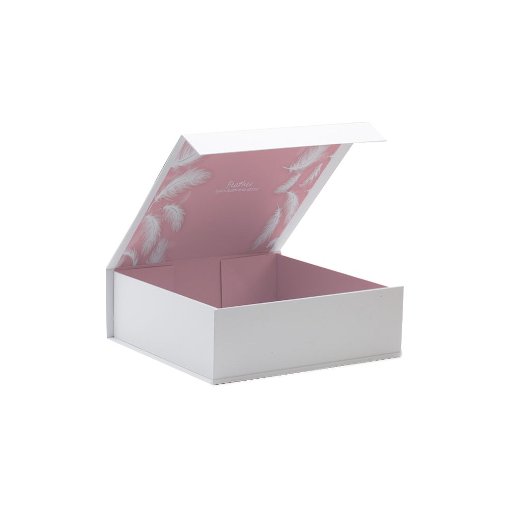 Glossy Black Collapsible Gift Boxes Cardboard Clothing Packaging Box Luxury Wedding Anniversary Invitation Gift Box