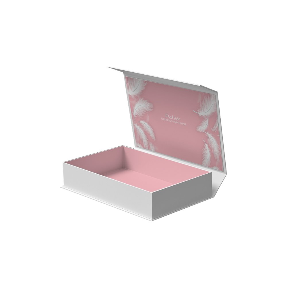 Glossy Black Collapsible Gift Boxes Cardboard Clothing Packaging Box Luxury Wedding Anniversary Invitation Gift Box