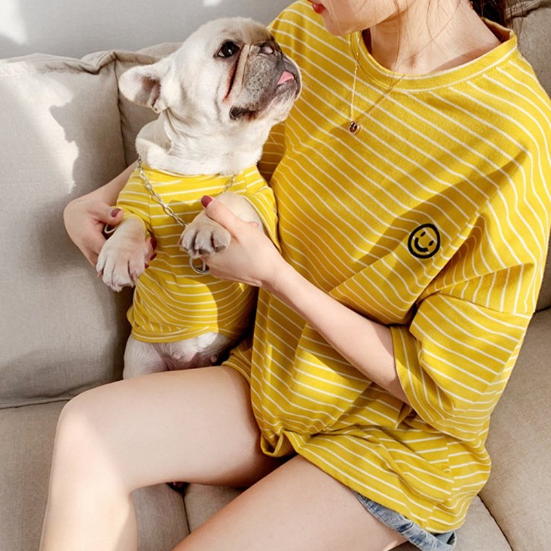 Dog Pet Clothes T-shirt Matching Dog And Mom Owner Pet Clothes Parent-child Outfits Dog Human Matching Pet Owner Clothes