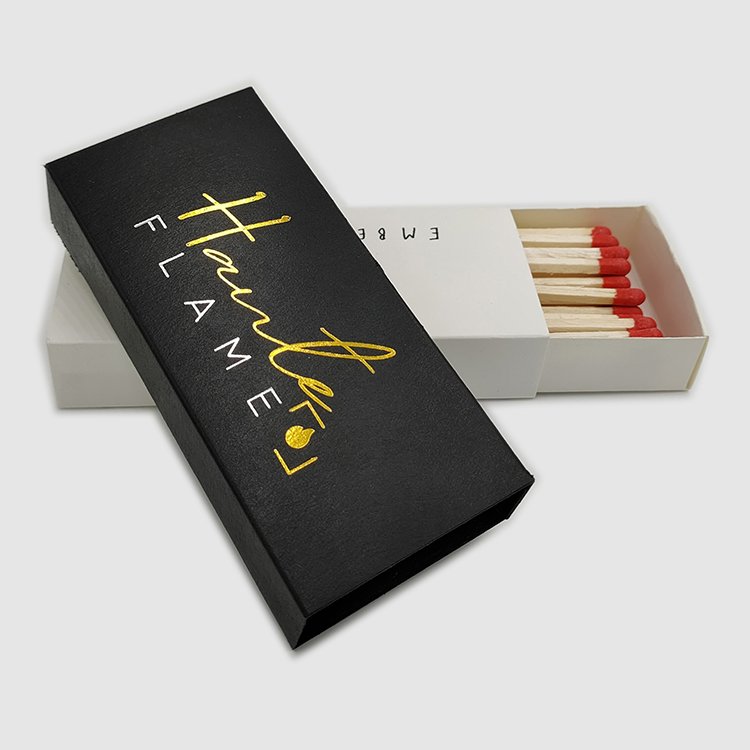 Wooden Stick Matches Custom Safety Match Boxes and Head Colors Wood Packed Safety Candle Matches for Hotel family