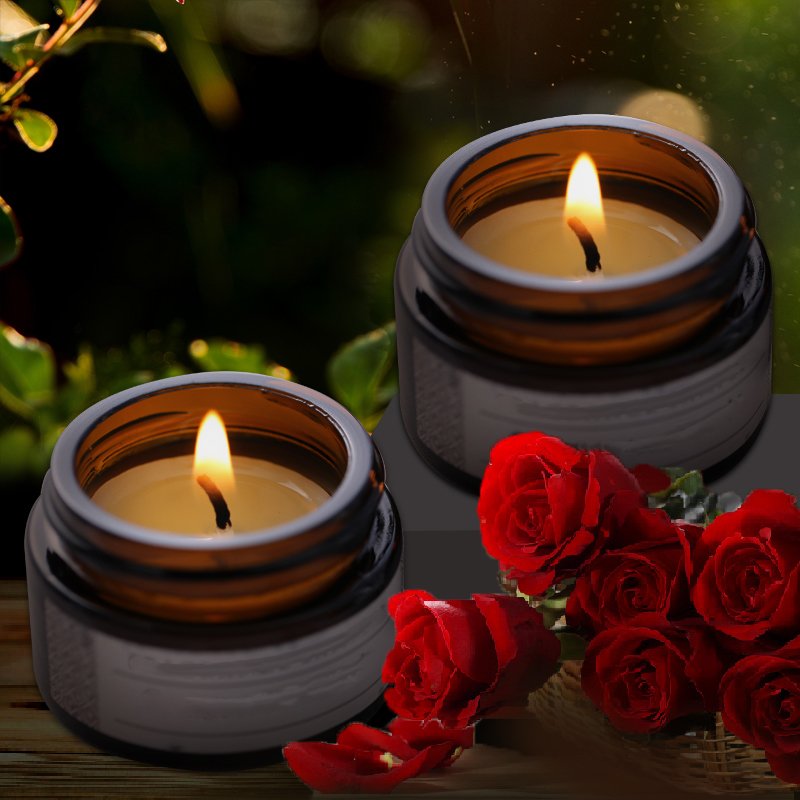 new 4oz 6oz 8oz 12oz green glass candle holders candle jars glass vessels for candle making match box
