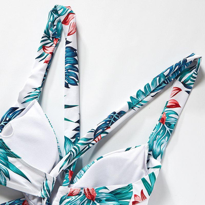 Mother Daughter One-Piece Swimsuit Outfits Father-Son Swimwear Parent-Child Family Matching Bathing Suits
