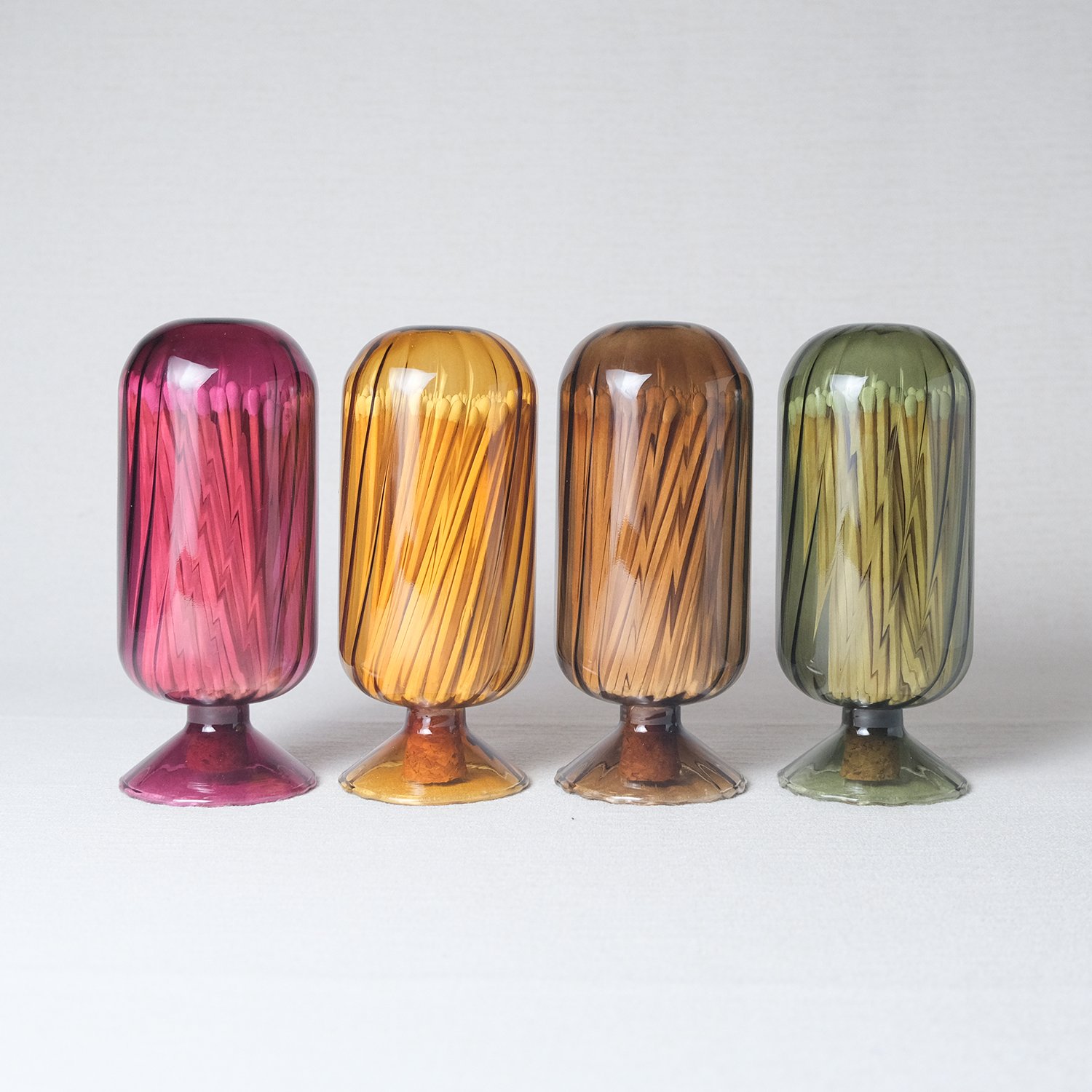 Hot Sale Match Decorative Custom Logo Inverted Bottle Long matches in jar Of glass matches