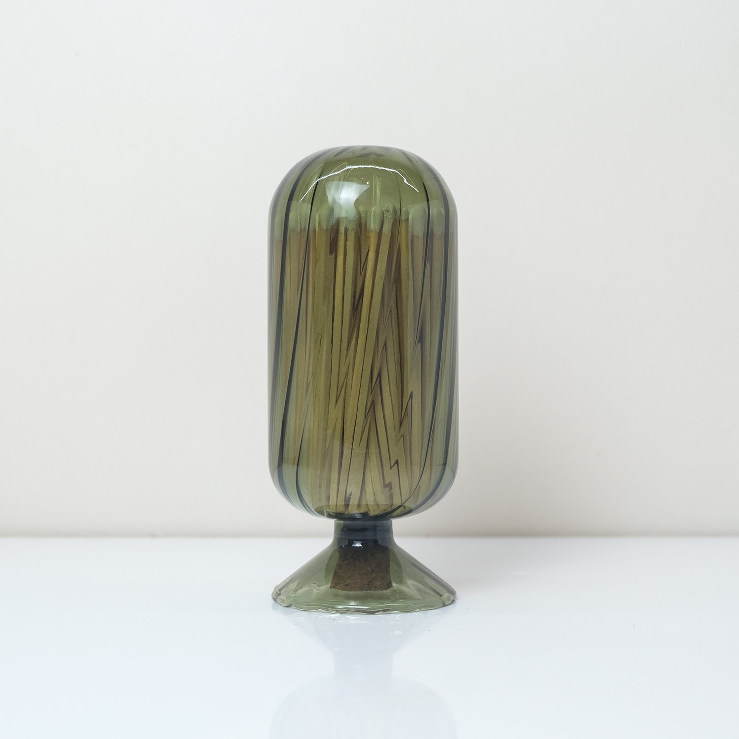 Hot Sale Match Decorative Custom Logo Inverted Bottle Long matches in jar Of glass matches