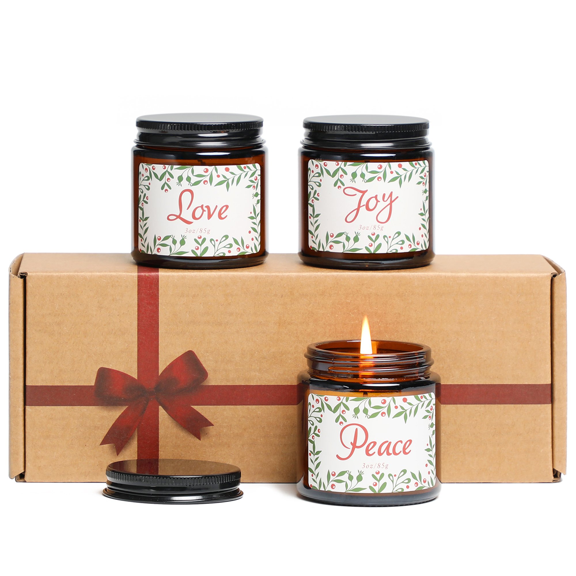 Soy Wax Packaging Dried Botanicals Match Flameless Cube Candle Aroma Diffuser Wholesale Scented Luxury Candles Gift Set