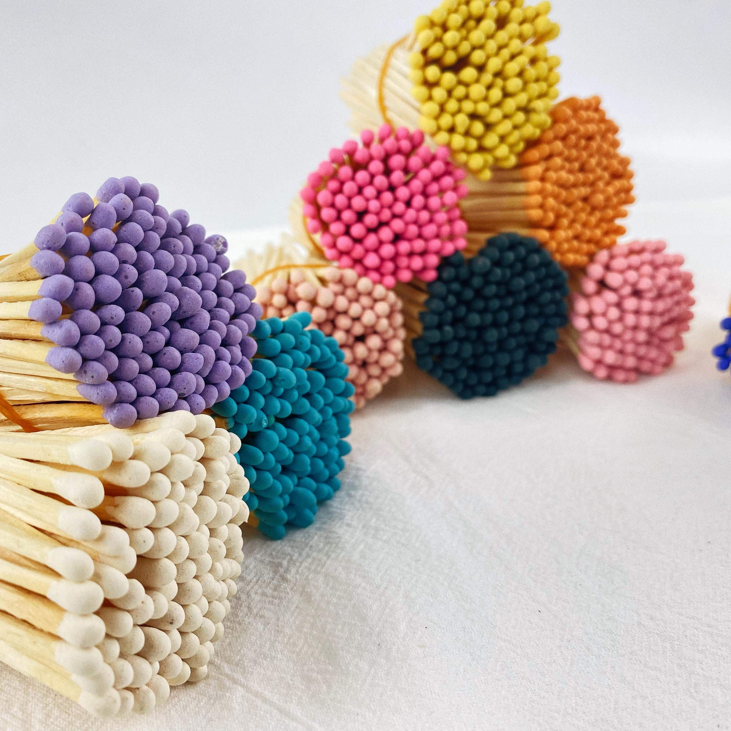 For Household High Quality Wooden Matchsticks With Various Color With Long Lengths Wholesale Bulk Lower Moq Price Custom Matches