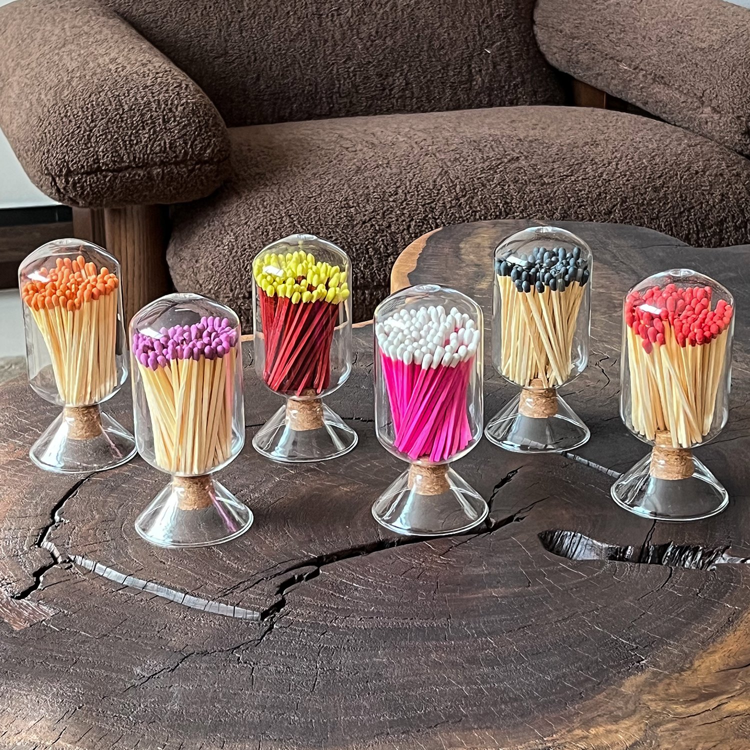 Match Decorative Custom Logo Inverted Bottle match colored matches