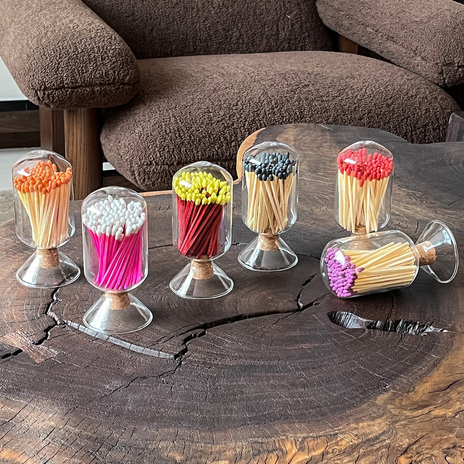 Match Decorative Custom Logo Inverted Bottle match colored matches