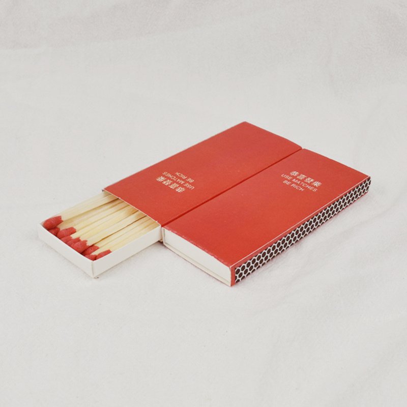 Matches Disposable Bulk matches wholesale Customizable matchbox 10cmLong stem colored head match