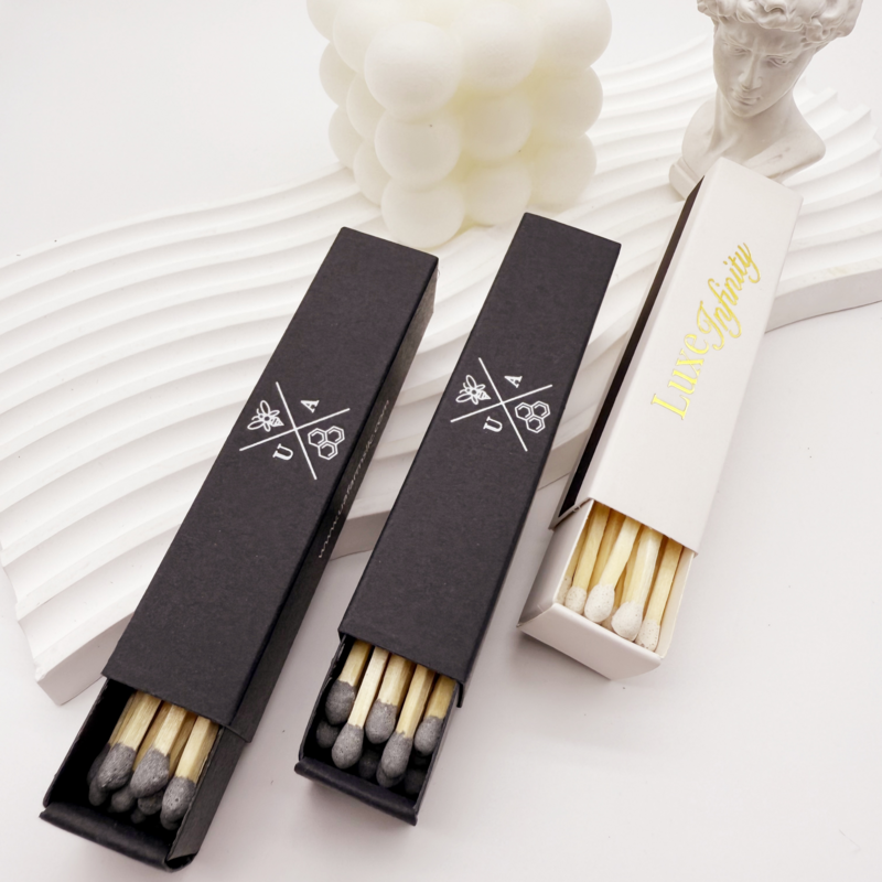 Candles matches Classic pink high beauty custom boxed matches cigars anti safety hand-made home long matches