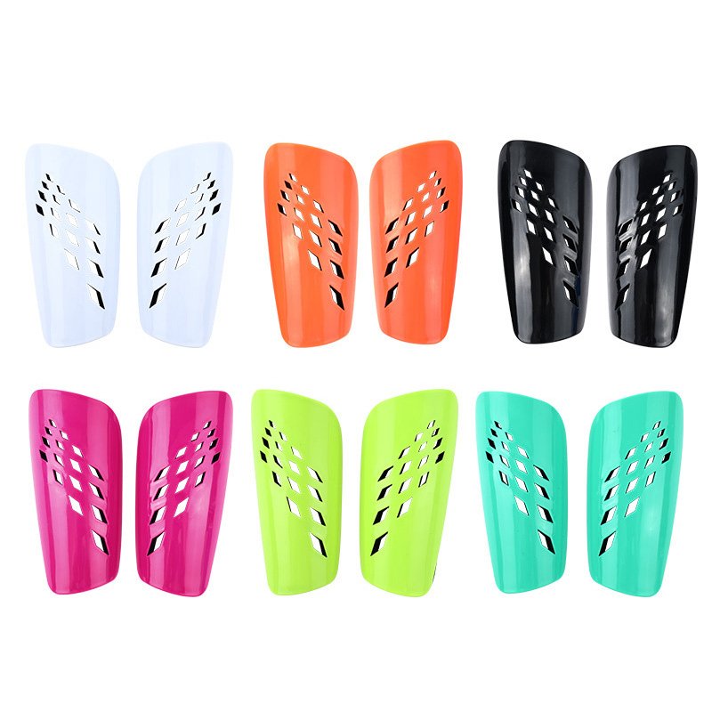 children adults soccer match training hollowed-out breathable comfortable super light hard PP plastic football shin guard pad