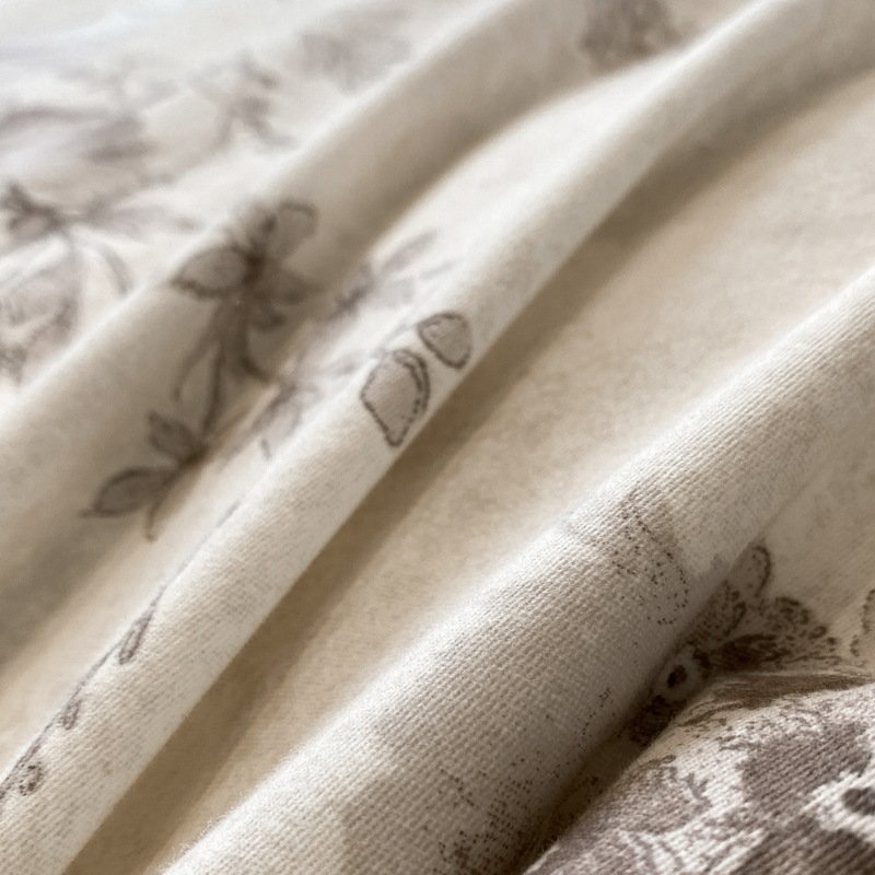 Microfiber printed 4 pcs in 1 bedroom bed duvet cover bed sheet curtain bedding sets