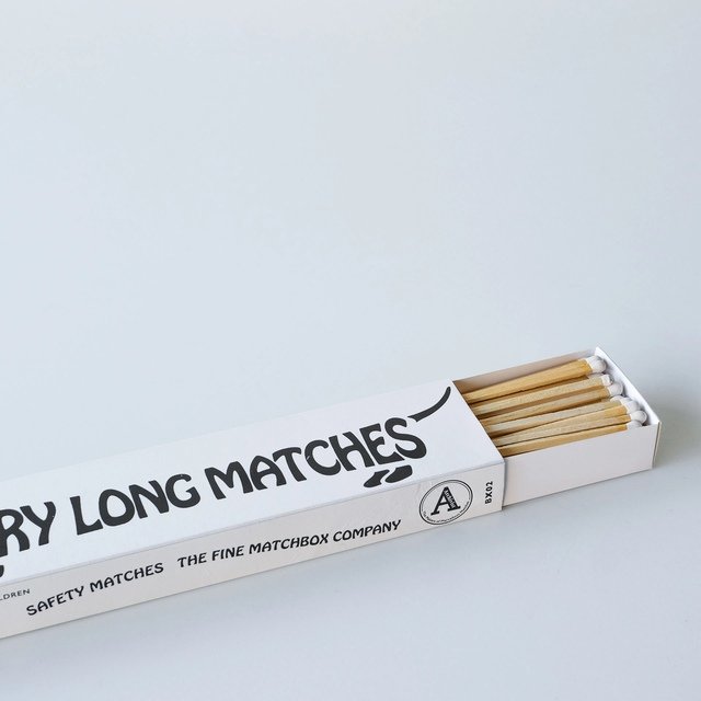 Safety long wooden stick cigar matches with custom matchbox