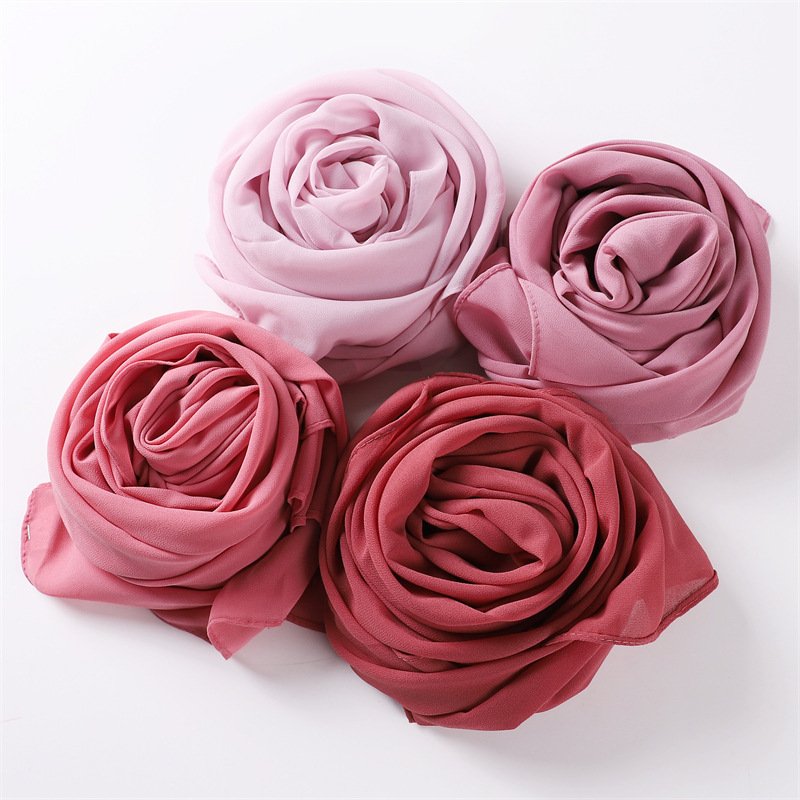 Pearl solid bubble chiffon New Design Modal Hijab Set Matching color with cotton jersey undercap Bamboo Hijab