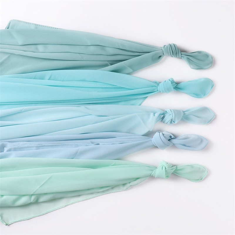 Pearl solid bubble chiffon New Design Modal Hijab Set Matching color with cotton jersey undercap Bamboo Hijab