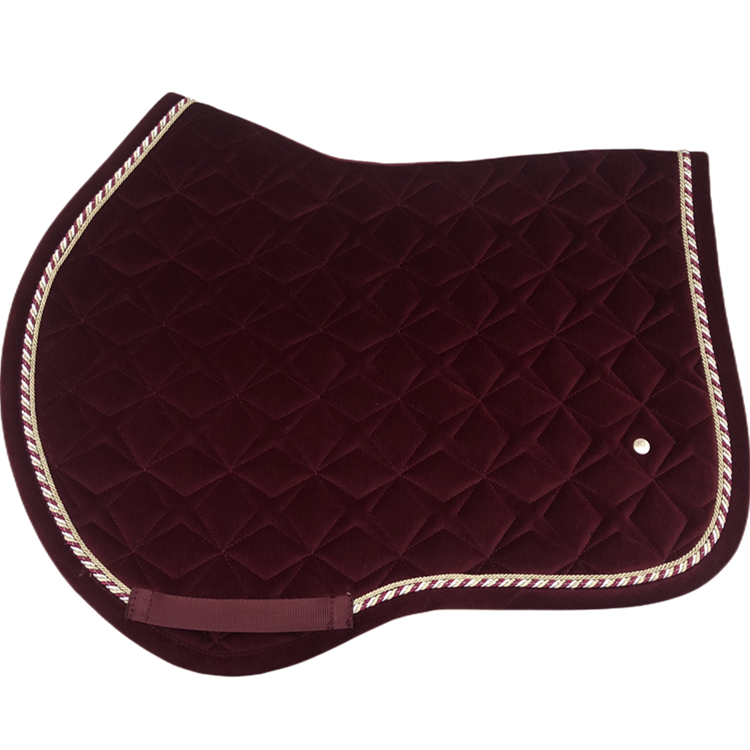 Cordury fabric equestrian Horse Saddle pads equipment factory matching set fly veil