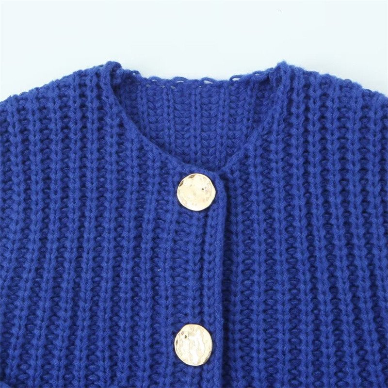 TAOP&ZA women's clothing 2024 early autumn fashion all-match woven hollow round neck thick needle knitted vest 5802002
